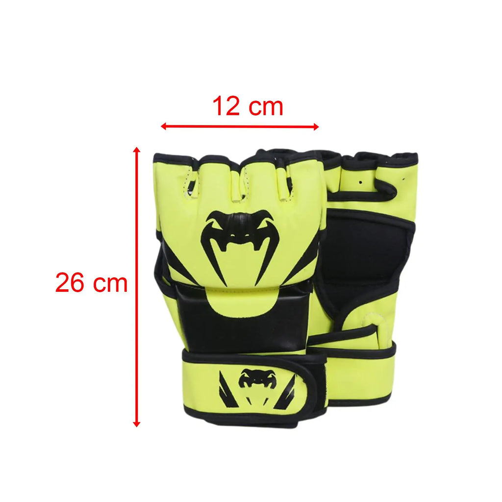 Mma Gloves Sparring Gear PU Leather Pressure Resistant Waterproof Kickboxing Gloves for Unisex Adult Women Men Workout