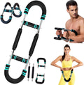 Twister Arm Trainer - Adjustable Forearm Strengthener, Arm Exercise Equipment, Chest Workout Equipment, Portable Spring Resistance for Home Workout Equipment (Blue)